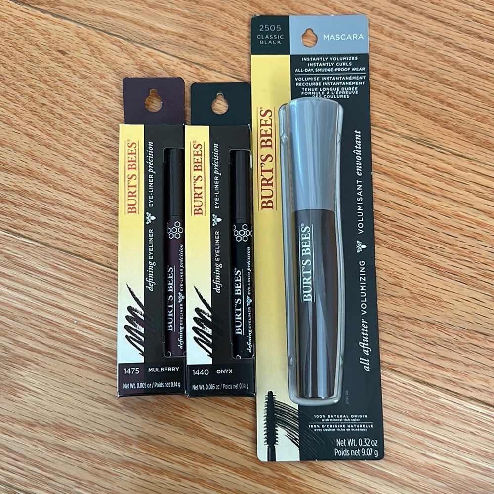 Burt’s Bee Eyeliner & Mascara - set of 3